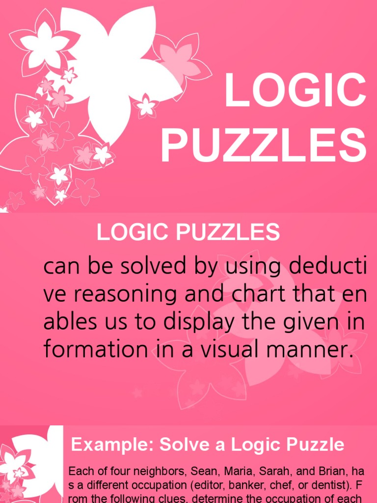 Solving Logic and KenKen Puzzles | PDF | Logic Puzzles | Popular ...