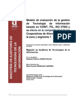 Modelo de evaluación de TI para COAC