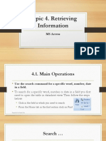 Topic 4. Retrieving Information PDF