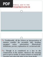 Internal Aids To The Interpretation