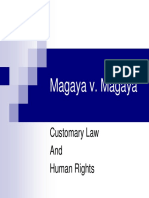 Magaya v. Magaya: Customary Law and Human Rights