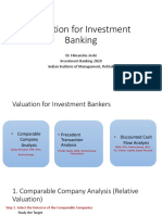 Valuation For Investment Banking
