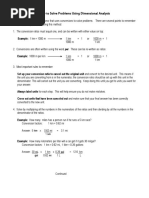 How To Solve Problems Using Dimensional Analysis