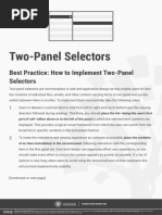 Best Practice: How To Implement Two-Panel Selectors