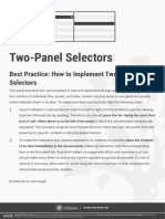 Best Practice: How To Implement Two-Panel Selectors