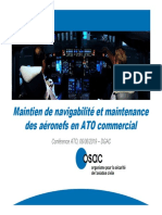 Maintien de La Navigabilite Maintenance ATO OSAC Ind