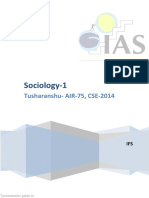 Sociology-Paper 1-Tusharanshu PDF