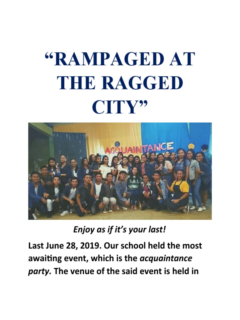 Rampaged at The Ragged City | PDF