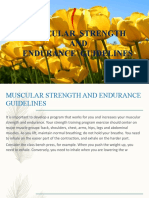 Muscular Strength and Endurance Guidelines