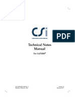 Technical Notes Manual: For SAP2000