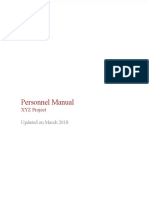 Personnel Manual Example