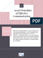 General Principles of Effective Communication