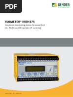 ISOMETER® IR425 User Manual | PDF | Alternating Current | Relay