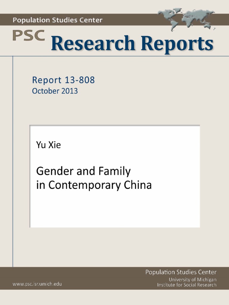 Gender Roles in China | PDF | Family | Cohabitation