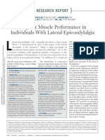 Scapular Muscle Performance in Individuals With Lateral Epicondylalgia