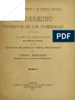 Derecho Protector de Los Criminales Dorado Montero PDF