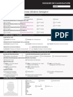 Paris Dossier Candidature