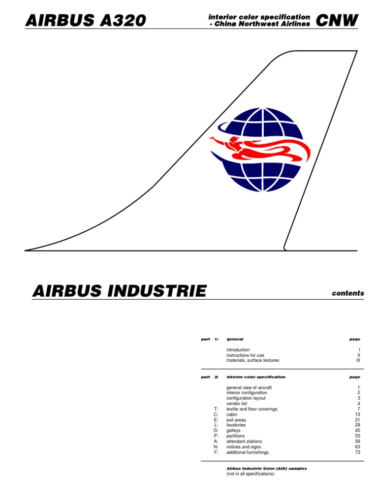 Cnw A320 Specification Technical Standard Nature