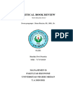 Critical Book Review: Manajemen B Fakultas Ekonomi Universitas Negeri Medan T.A 2020/2021