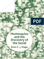 Brian Singer - Montesquieu and the Discovery of the Social (2013, Palgrave Macmillan)