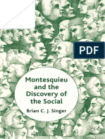 Brian Singer - Montesquieu and The Discovery of The Social (2013, Palgrave Macmillan)