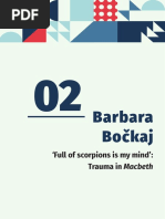 Barbara Bočkaj: Full of Scorpions Is My Mind': Trauma in Macbeth