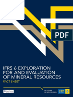 Ifrs 6 Exploration For and Evaluation of Mineral Resources: Fact Sheet