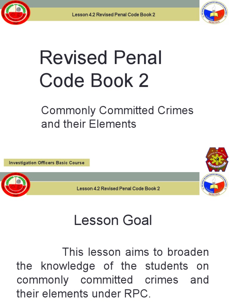 Common Crimes Under Revised Penal Code | PDF | Defamation | Assault