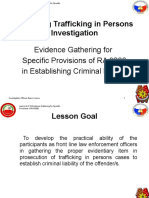 Managing Trafficking in Persons Investigation