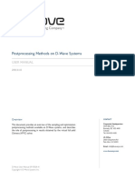 Postprocessing Methods On D-Wave Systems: User Manual