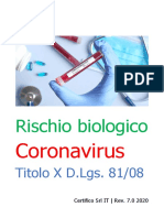 Rischio Biologico Coronavirus Titolo X D.Lgs. 81.2008 Rev. 7.0 2020 Preview