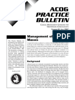 Practice Bulletin: Management of Adnexal Masses