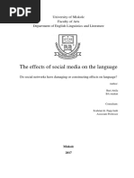 Effects of Social Media PDF