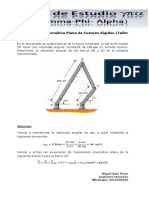 Ejercicio 2 de Cinemática Plana de Cuerpos Rígidos (Taller Octubre 2018).pdf