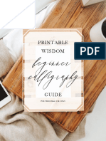 Beginner Calligraphy Guide PDF
