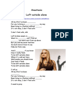 Left outside alone- Anastasia (Present Perfect Continuous).docx