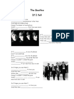 The Beatles If I fell (Conditionals)