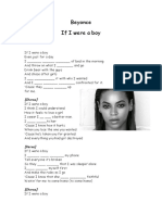 Beyonce-If I Were (Conditionals)