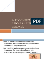 Parodontita Apicala Acuta Seroasa