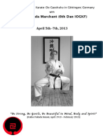 Sensei Linda Marchant (6th Dan IOGKF) April 5th - 7th, 2013