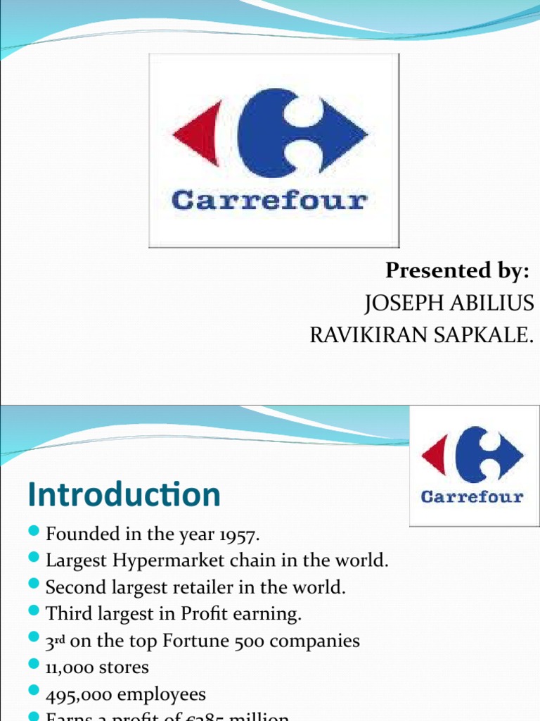 Rapport De Stage Carrefour ppt carrefour (2)