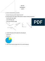 Unit Test Mathematics Class:6