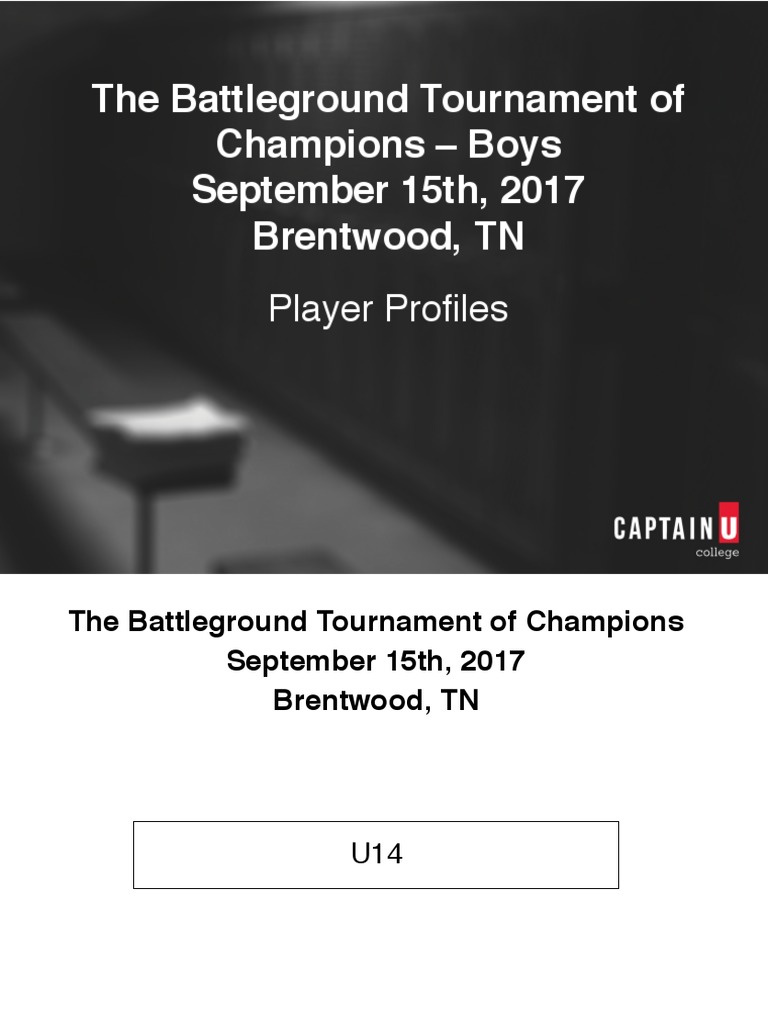 2017 09 15 Brentwood TN The Battleground Tournament of Champions M