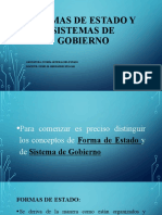 Formas de Estado y Sistemas de Gobierno