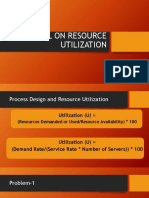 Numericals On Resource Utilization - Module-2 PDF