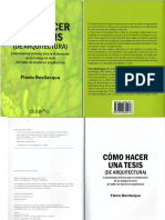 Como Hacer Una Tesis de Arquitectura - Flavio Bevilacqua - Compressed PDF