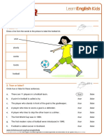 Worksheets Football v2