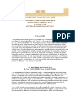 CONSIDERAÇÕES SOBRE PROPOSTAS de União Entre HOMOSSEXUAIS