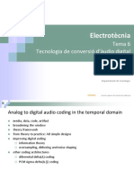 Electrotècnia: Tema 6 Tecnologia de Conversió D'àudio Digital