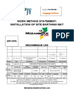 Work Method Statement: Installation of Site Earthing Mat: Mozambique LNG